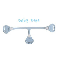 Klamerka do pieluch wielorazowych, kolor niebieski (baby blue), szybsza i bezpieczniejsza od agrafki, Snappi