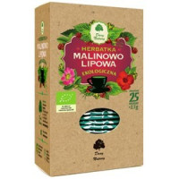 Herbatka Malinowo-Lipowa, EKO, 25x2,5 g, Dary Natury