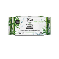 Bambusowe chusteczki nawilżane z wyciągiem z aloesu i owoców, 64 szt., Vegan, The Cheeky Panda