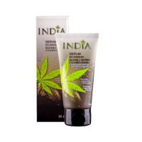 Serum z olejem konopnym do bardzo suchej skóry twarzy i dłoni, 50 ml, India Cosmetics