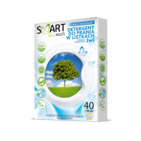 Biodegradowalne listki do prania i zmiękczania, Zapach neutralny, 40 prań, Smart Eco Wash