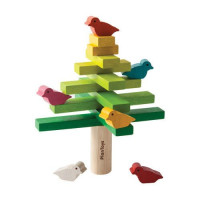 Drewniana gra manipulacyjna, układanka drewniana, balansujące drzewko, 3y+, PlanToys