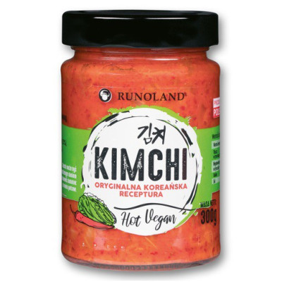 Kimchi Hot Vegan, oryginalna koreańska receptura, 300 g, Runoland