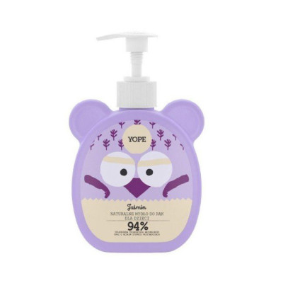 Naturalne mydło do rąk dla dzieci, Jaśmin, działa regenerująco i przeciwzapalnie, 400 ml, Yope