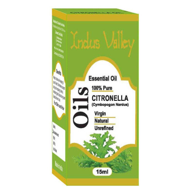 Naturalny olejek eteryczny cytronellowy, 15 ml, Indus Valley