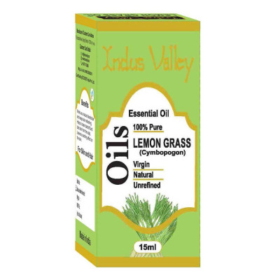 Naturalny olejek eteryczny lemongrassowy, 15 ml, Indus Valley
