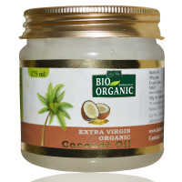 BIO Organiczny olej kokosowy, tłoczony na zimno, 175 ml, Indus Valley