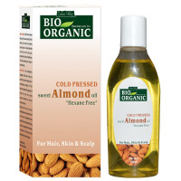 Olej ze słodkich migdałów, do włosów i skóry, Bio Organic, 100 ml, Indus Valley