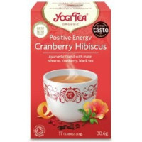 Herbata z żurawiną i hibiskusem POZYTYWNA ENERGIA, 17x1,8g, Yogi Tea