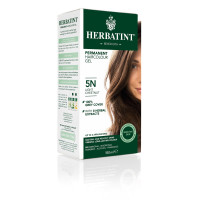 Farba do włosów, JASNY KASZTAN, seria naturalna, 5N, 150 ml, Herbatint