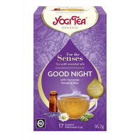 Herbata Spokojna noc, GOOD NIGHT, z olejkami eterycznymi, 17 x 2,1 g, Yogi Tea
