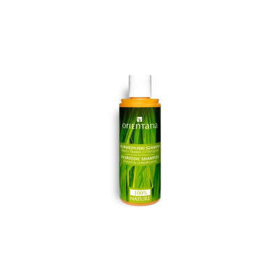 Ajurwedyjski naturalny szampon do każdego rodzaju włosów, Imbir i Trawa cytrynowa, 210 ml, Orientana