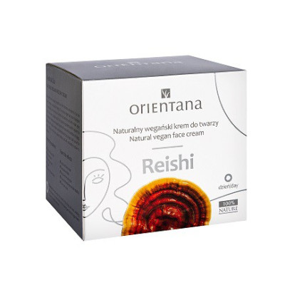 OUTLET Naturalny wegański krem do twarzy Reishi, na dzień, 50 ml, ważny do końca 03.2023, Orientana