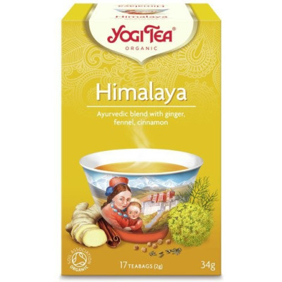Herbata z Himalajów Ekspresowa z imbirem, 17x2g, Yogi Tea