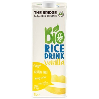 Ekologiczny napój z włoskiego ryżu z wanilią bez glutenu 1l The Bridge